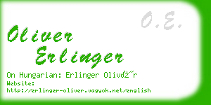 oliver erlinger business card